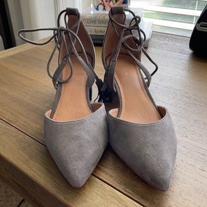 Basically New Halogen Pumps with Ankle Tie